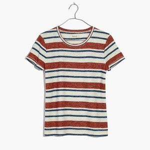 Madewell Hi-Fi Shrunken Tee in Mary-Lou Stripe